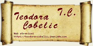 Teodora Čobelić vizit kartica